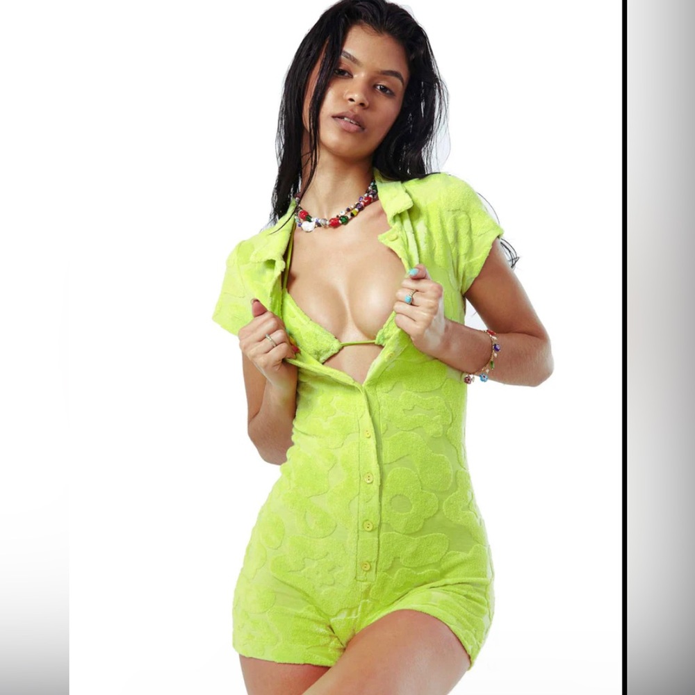 JADED LONDON Towelling Playsuit